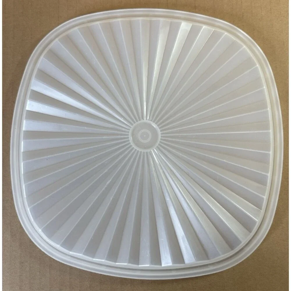 VTG Tupperware White see-through Replacement Lid